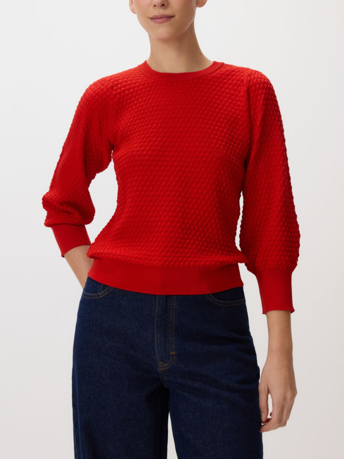 סריג שרוולים נפוחים