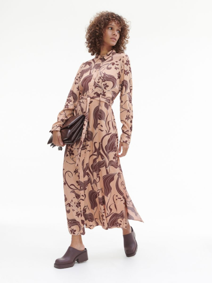 שמלת ויסקוזה עם דפוסים