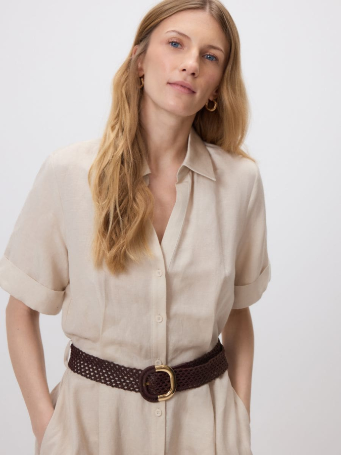 שמלת מידי עם חגורה