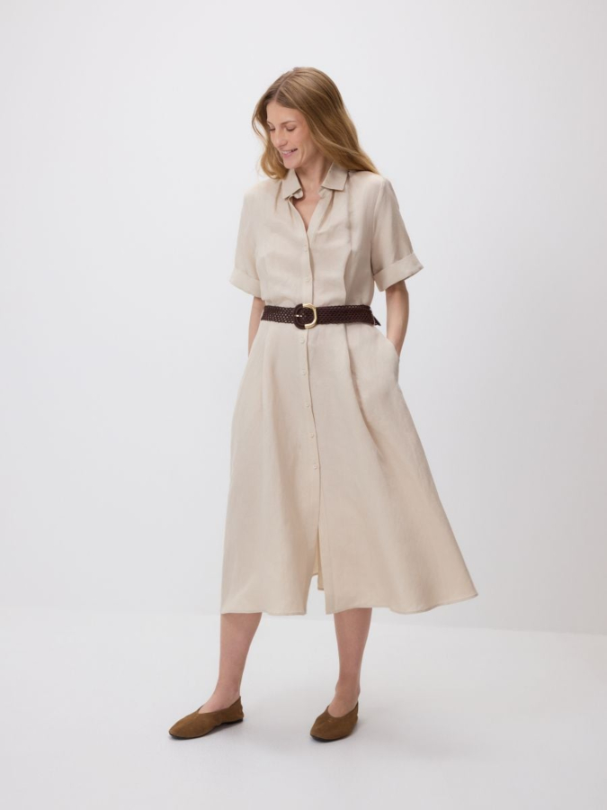 שמלת מידי עם חגורה