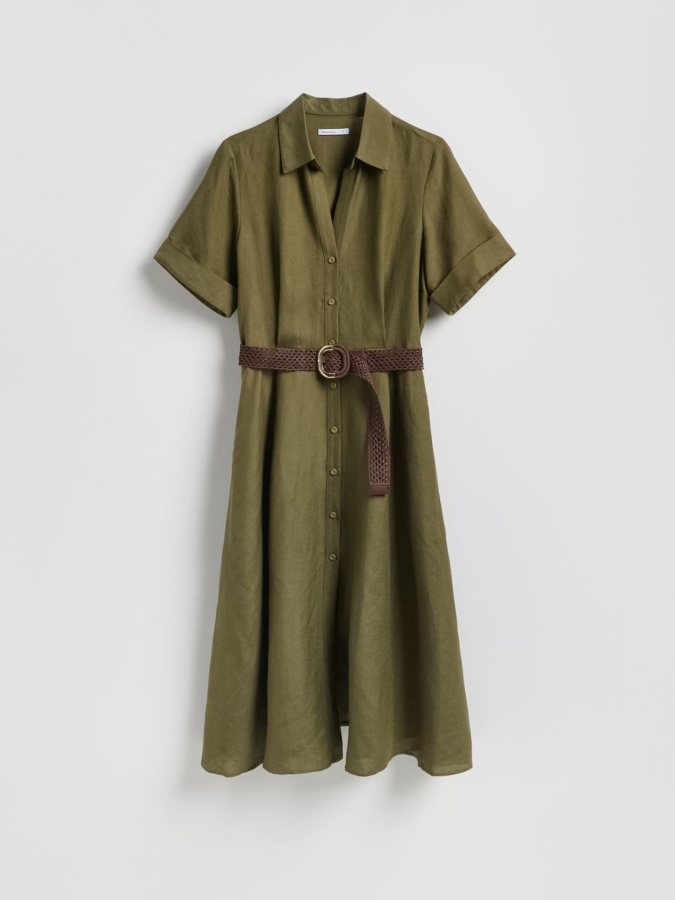 שמלת מידי עם חגורה