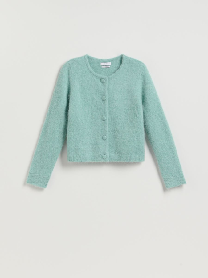 סריג קרדיגן עם תערובת צמר