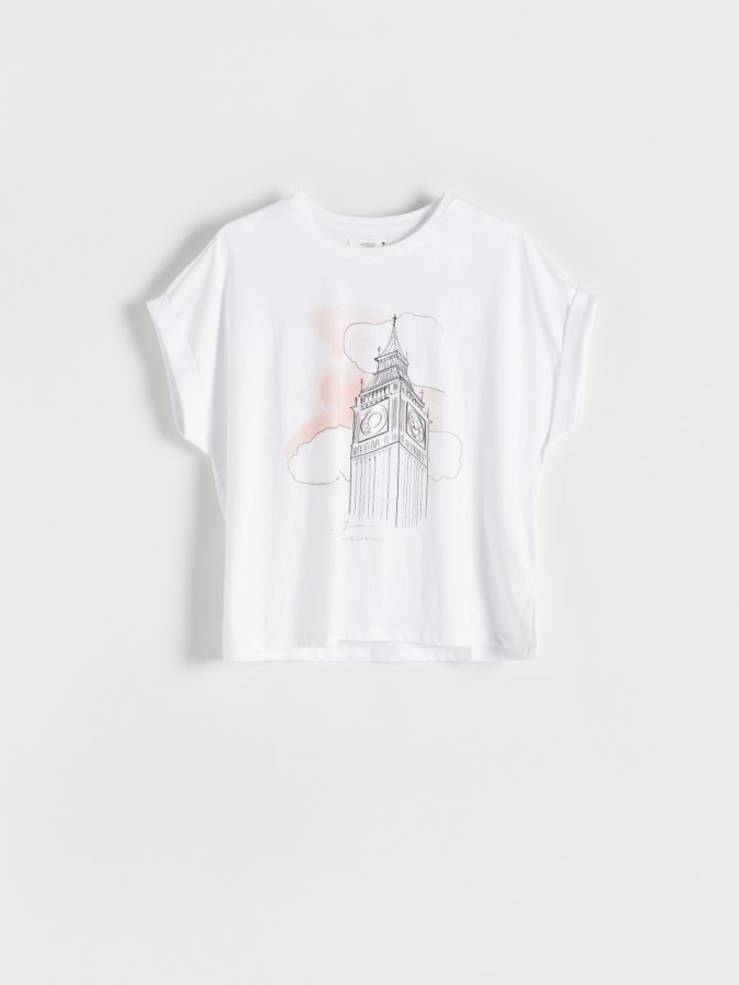 קימונו טי שירט עם דפוס