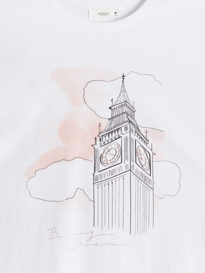 קימונו טי שירט עם דפוס