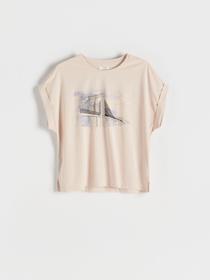 קימונו טי שירט עם דפוס