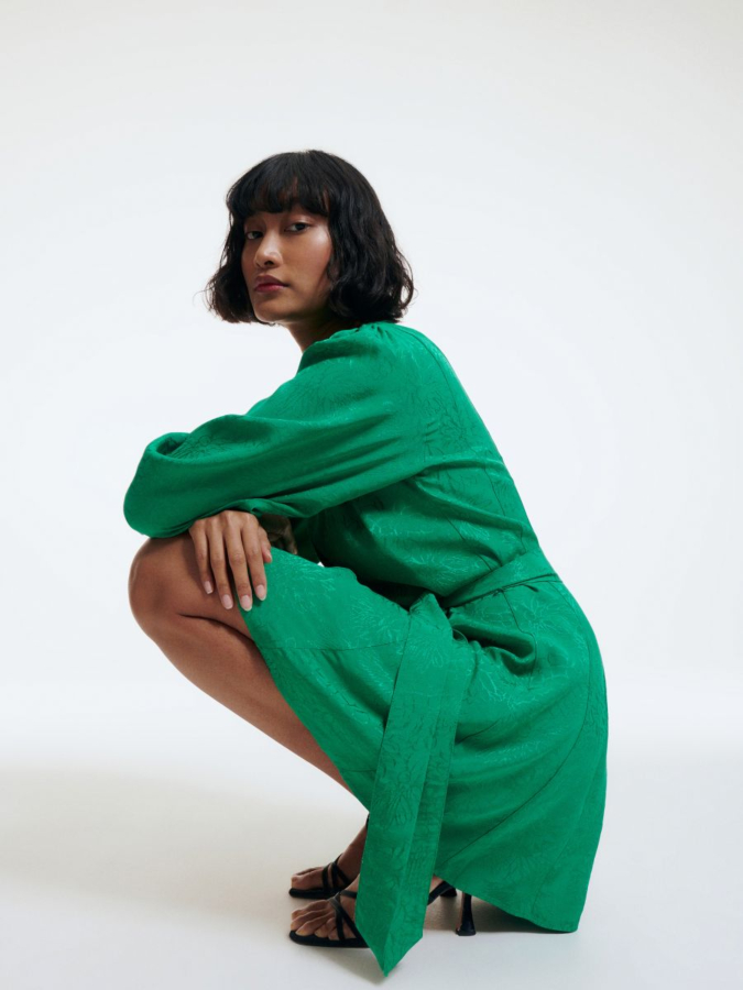 שמלה לנשים ויסקוזה אורך מיני