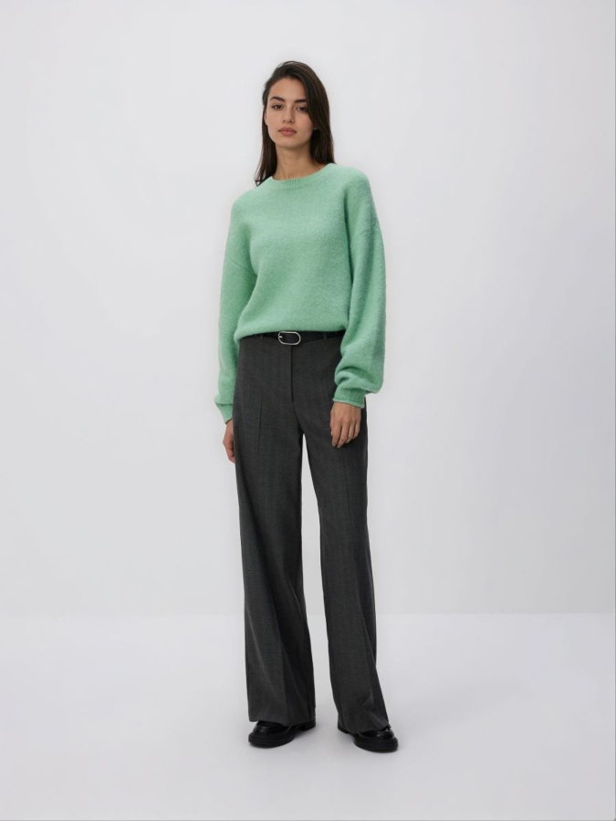 סוודר משולב צמר