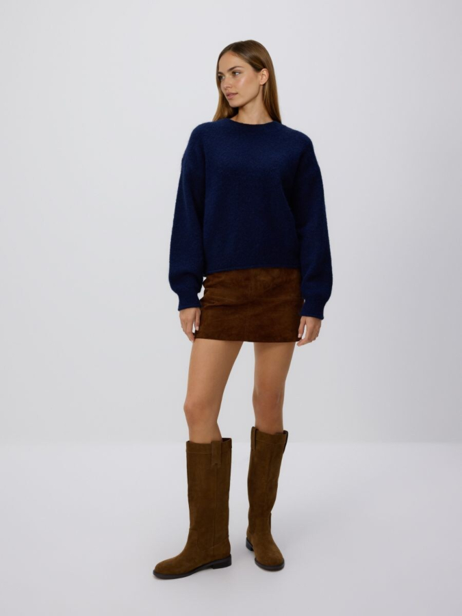 סוודר משולב צמר