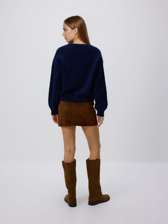 סוודר משולב צמר