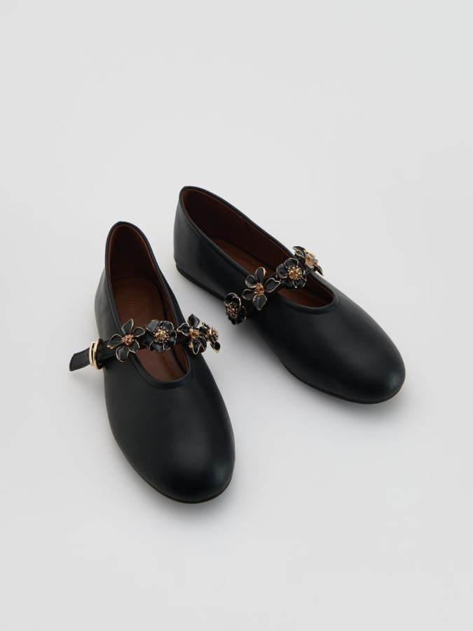 נעלי בלרינה עור