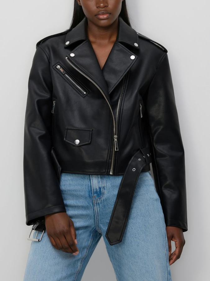 ג'קט בייקר דמוי עור