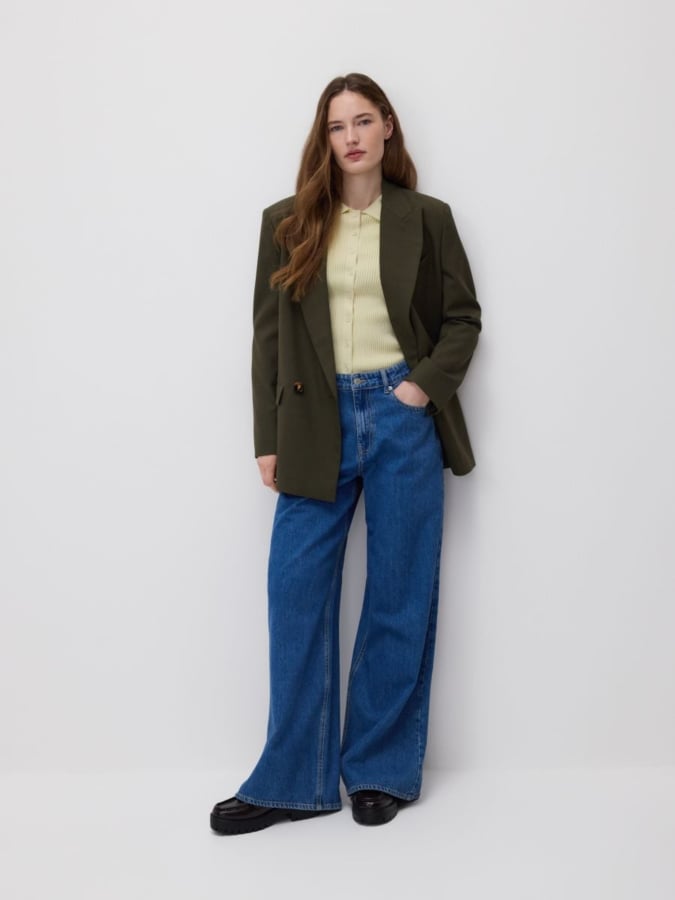 קרדיגן עם צווארון