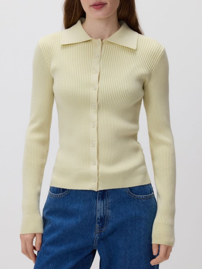 קרדיגן עם צווארון