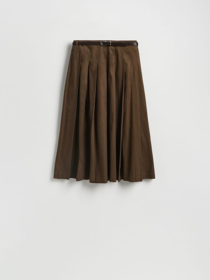 חצאית מידי עם חגורה