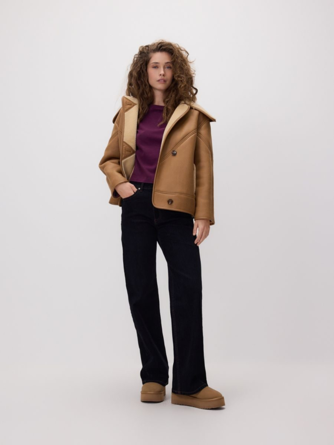 חולצת בייסיק ארוכה מכותנה