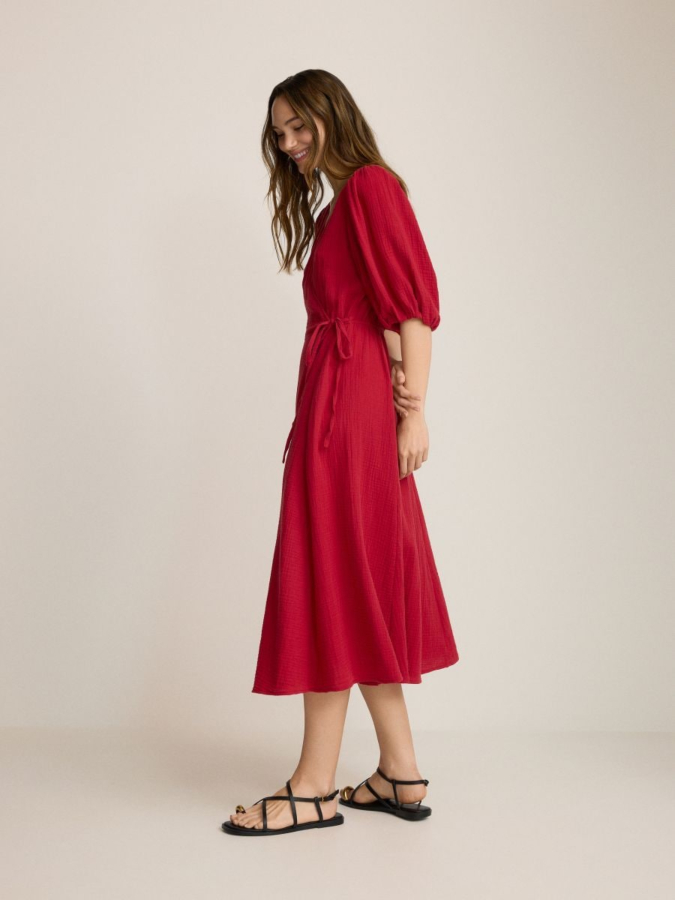 שמלת מידי שרוול מנופח