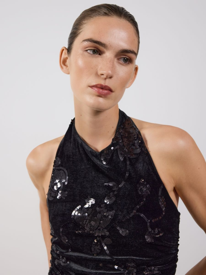 טופ עם פאייטים