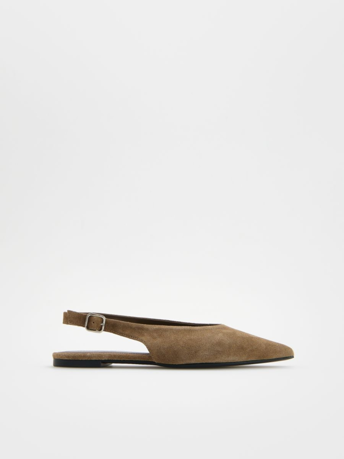 נעלי בלרינה זמש