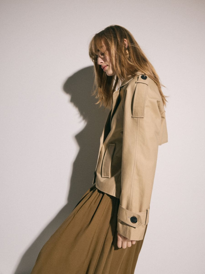 ג'קט טרנץ' קצר