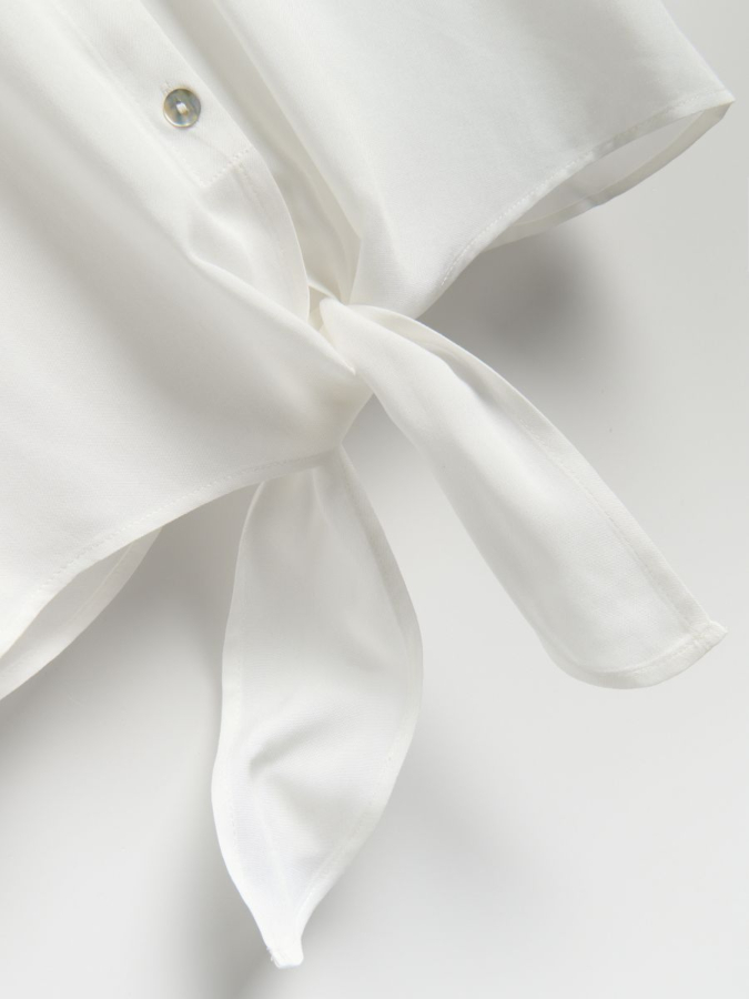 חולצת ויסקוזה עם קשירה