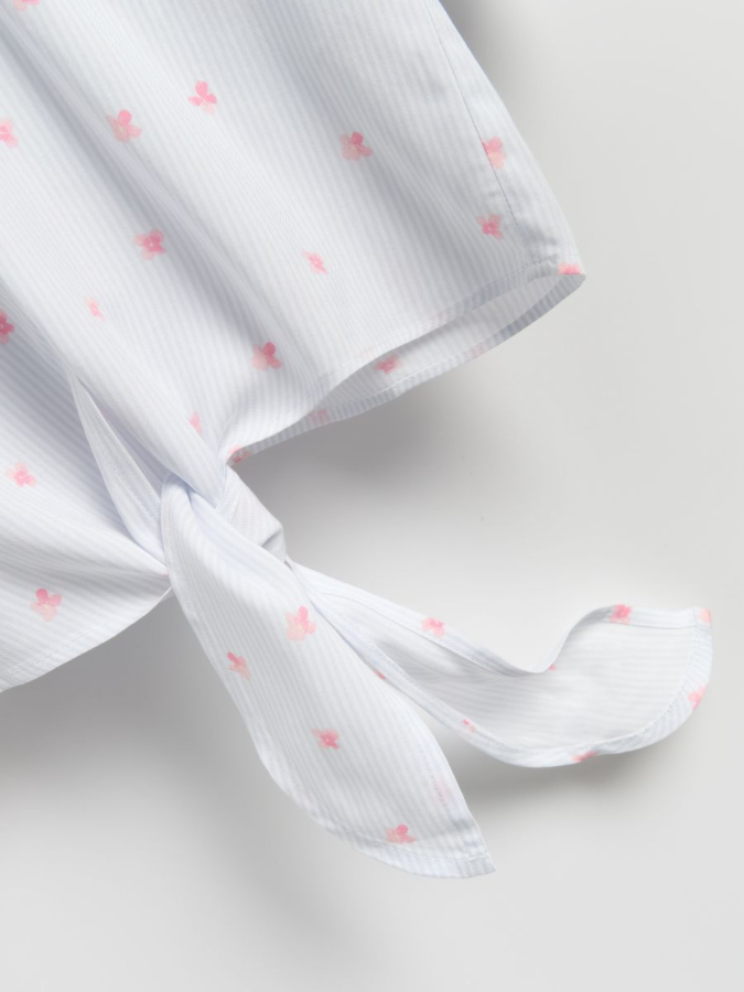 חולצת ויסקוזה עם קשירה