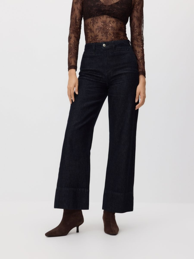 ג'ינס גזרה רחבה High waist