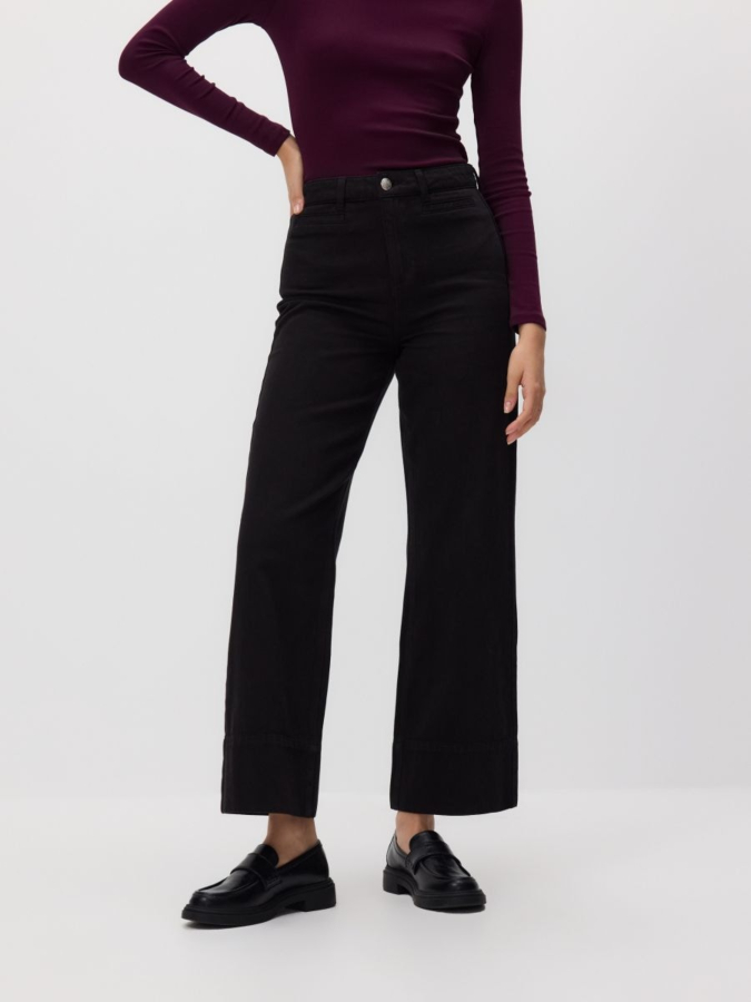 ג'ינס גזרה רחבה High waist