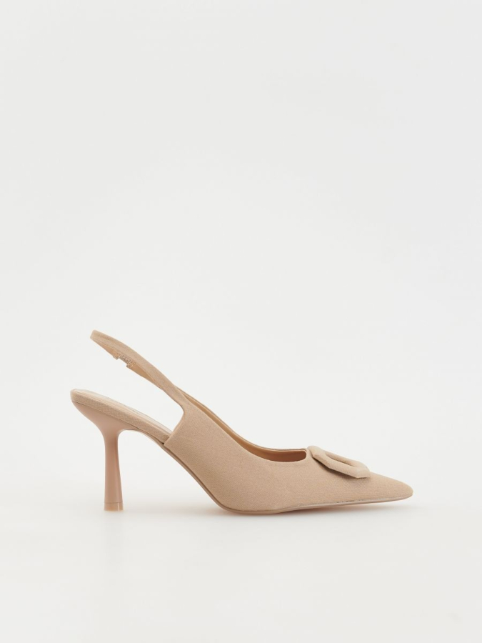 נעלי סטילטו עם עקב פתוח
