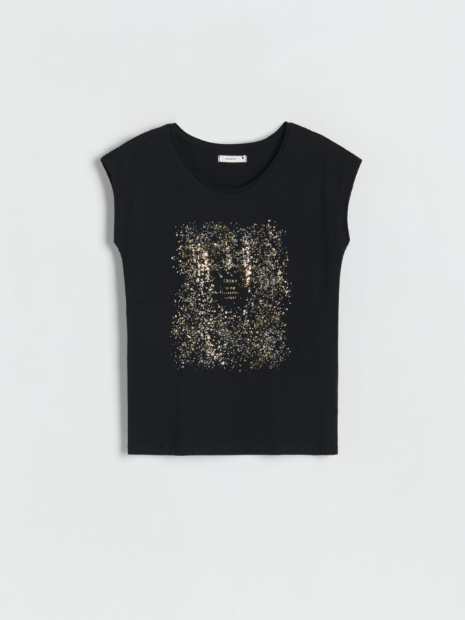 טי-שירט קימונו עם הדפס