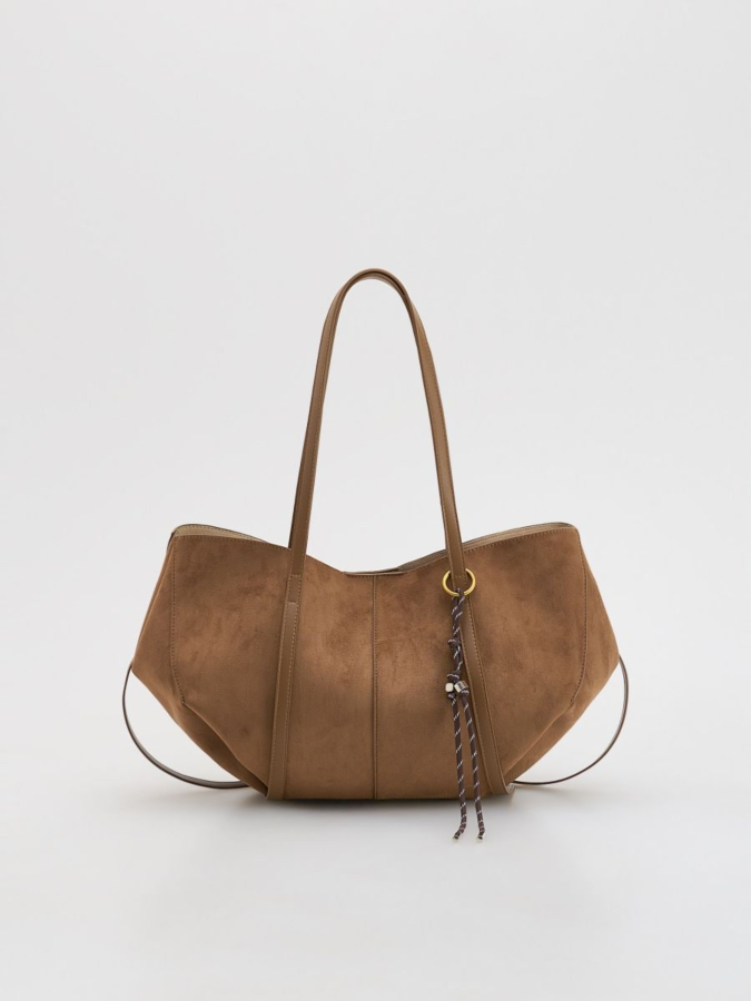 תיק כתף דמוי זמש