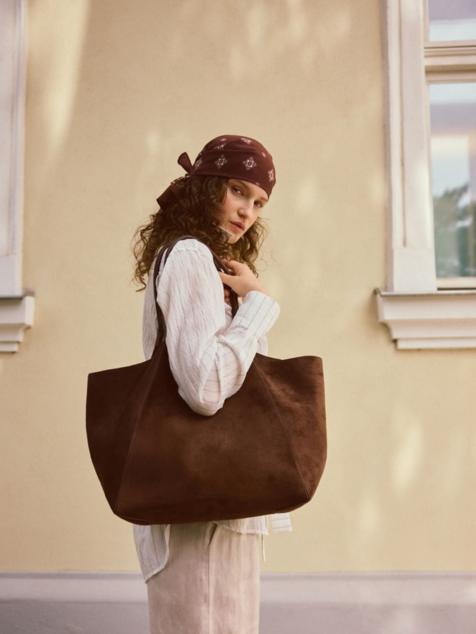 תיק צד דמוי זמש