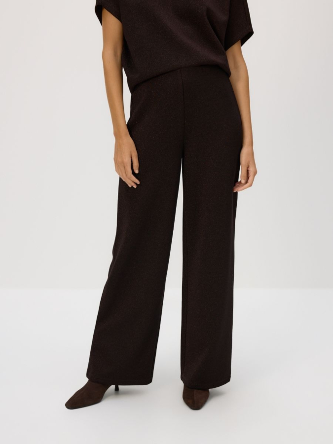 מכנסיים רחבים עם חוט מטאלי