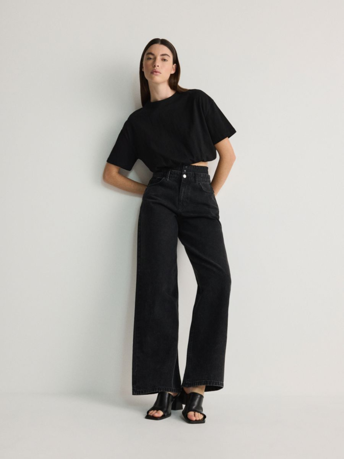 טי שירט קרופ כותנה