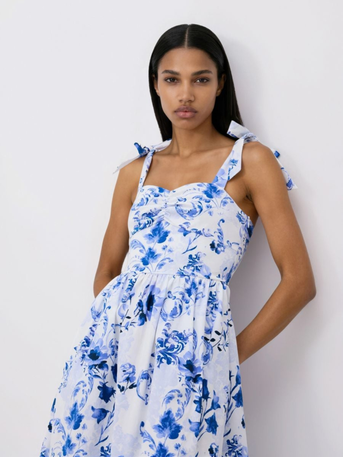 שמלת מידי עם קשירה