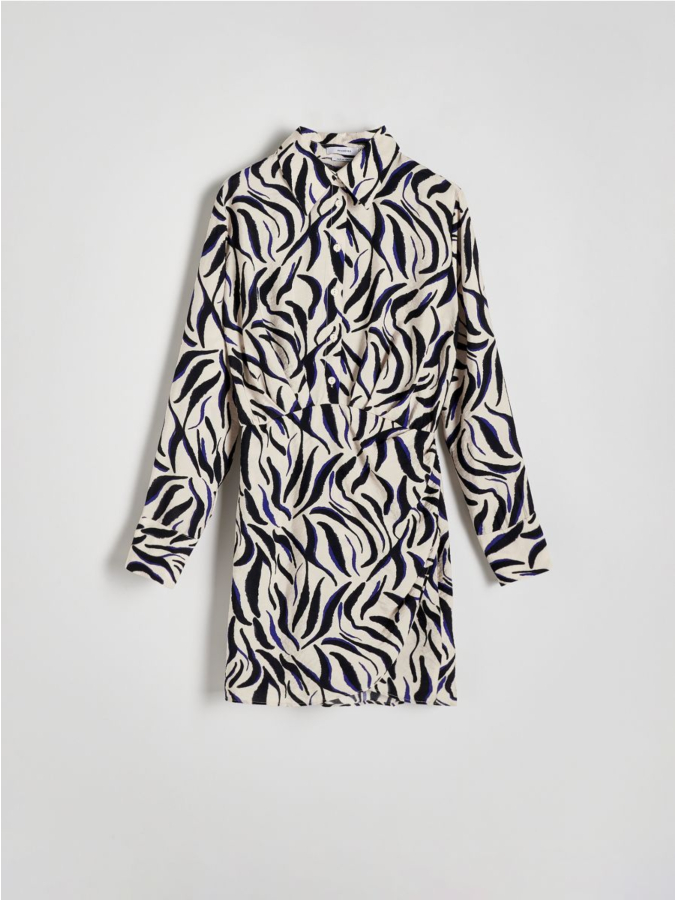 שמלת מיני מודפסת מויסקוזה