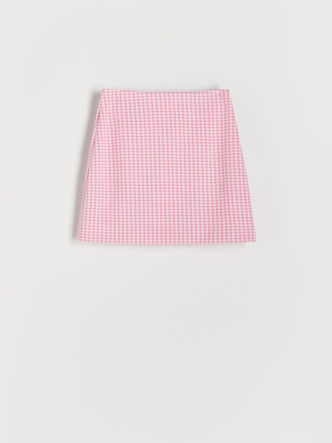 חצאית מיני משבצות