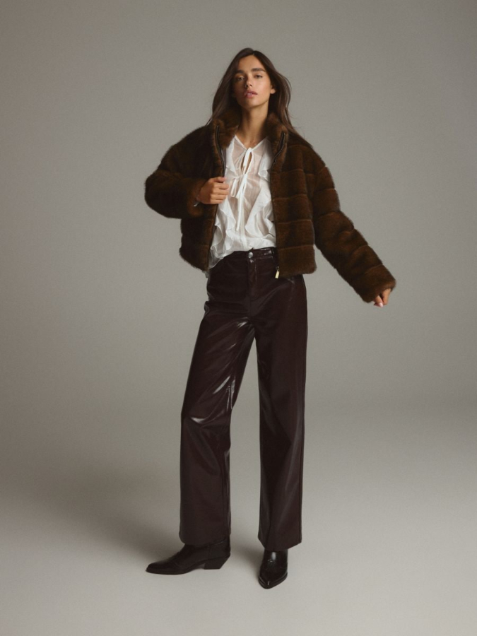 ג'קט דמוי פרווה