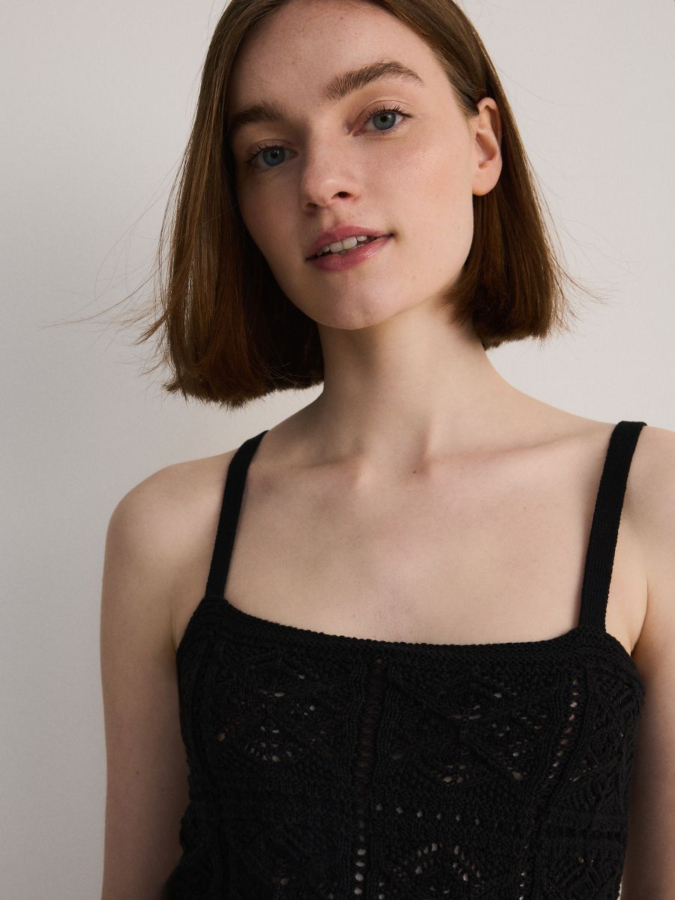 שמלת גופייה שחורה מידי