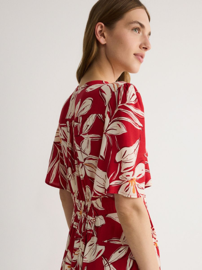 שמלת ויסקוזה מודפסת