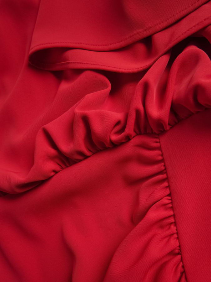 שמלת מידי עם כיווצים