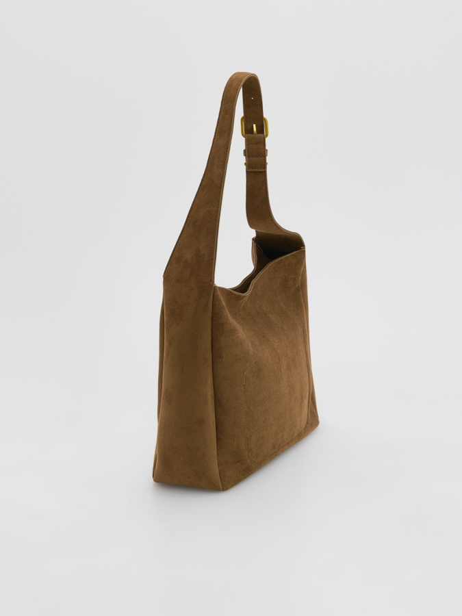 תיק כתף דמוי זמש