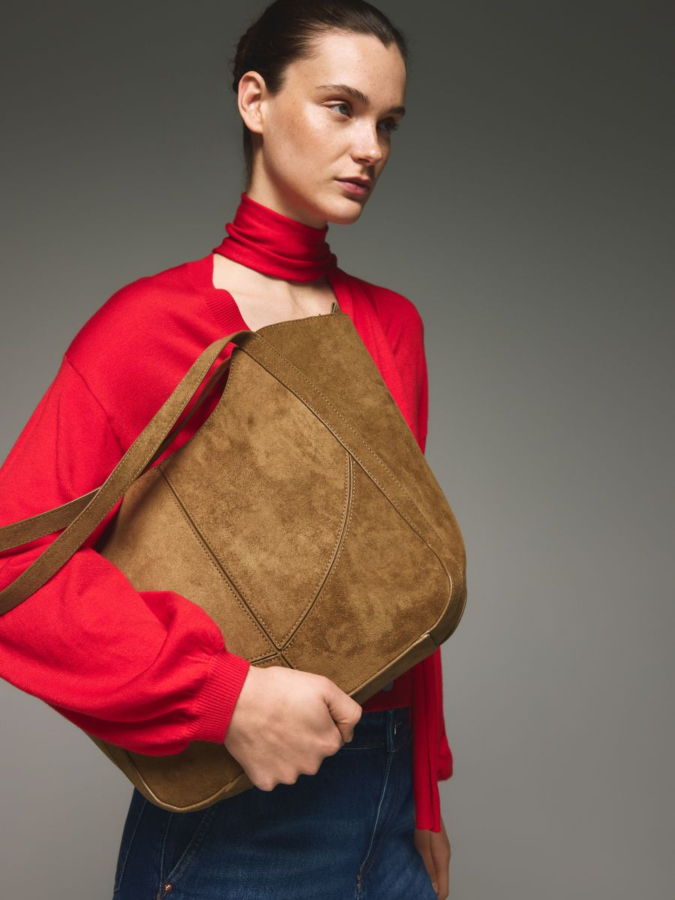 תיק צד דמוי זמש