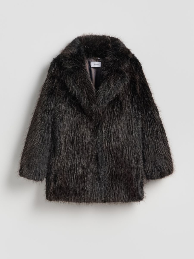 מעיל דמוי פרווה