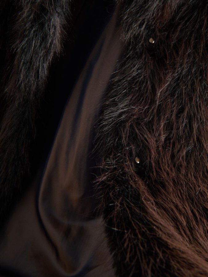 מעיל דמוי פרווה