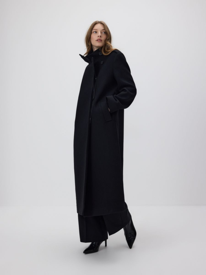 מעיל ארוך תערובת צמר