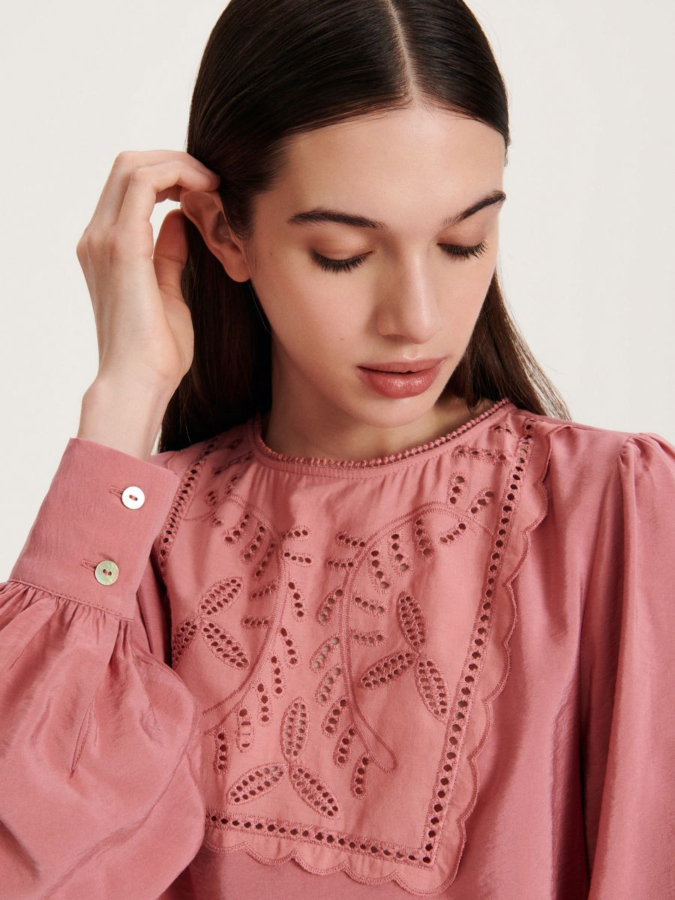 חולצה ארוכה עם רקמה