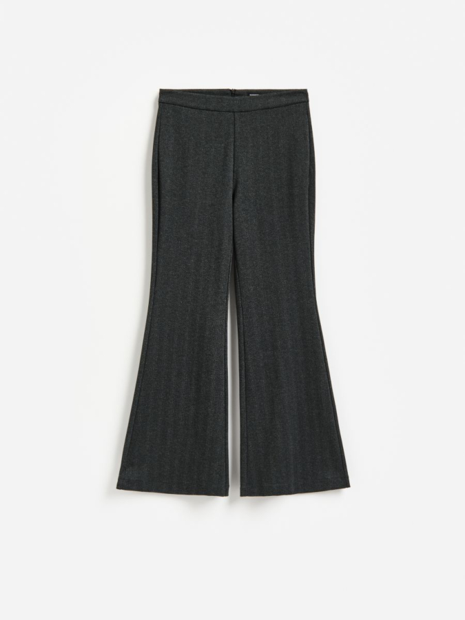מכנסיים מתרחבים בדוגמת herringbone