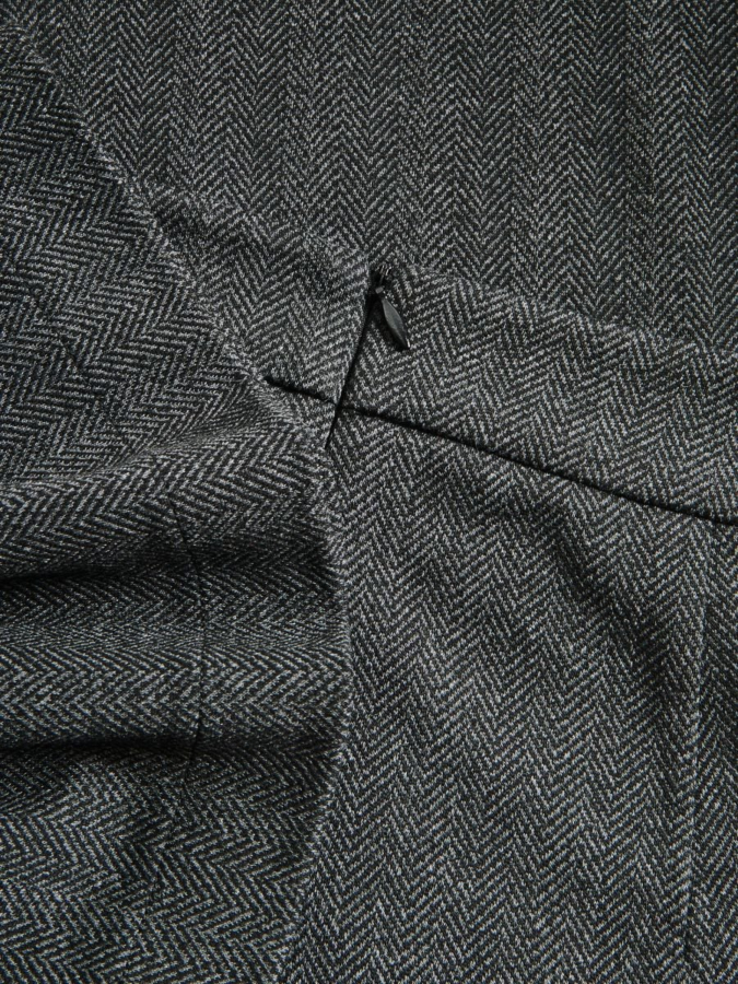 מכנסיים מתרחבים בדוגמת herringbone