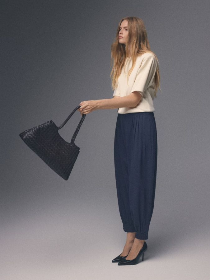 תיק כתף ארוג