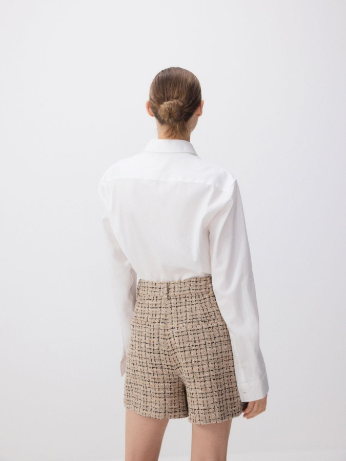 מכנס קצר טוויד